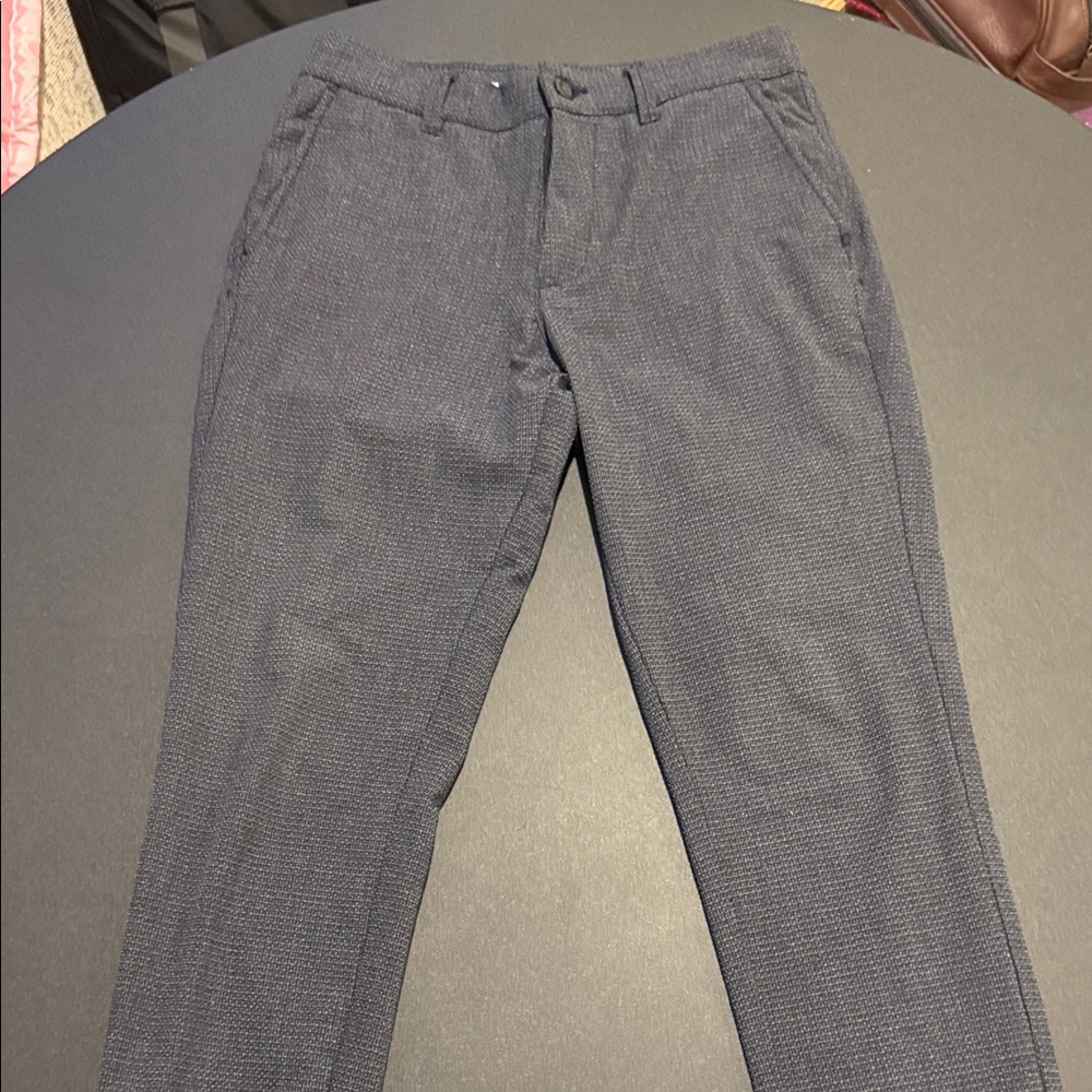 Jack and Jones Navy Textured Dress Pants 30x30